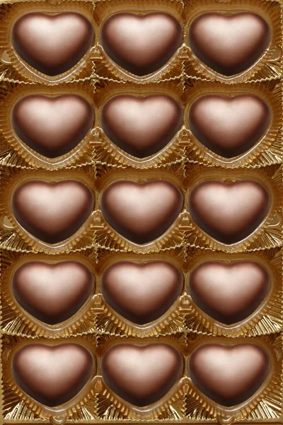 Open box of chocolates. — Zdjęcie stockowe