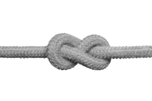 Tight knot on the rope. — Zdjęcie stockowe