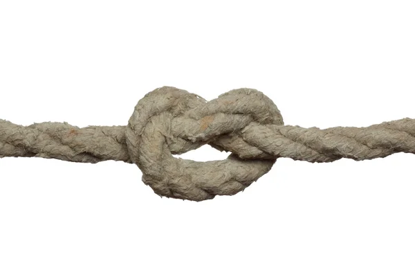 Knot on the old rope. — Stock Photo, Image