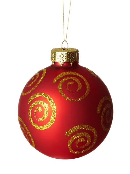 Red ball of christmas. — Zdjęcie stockowe