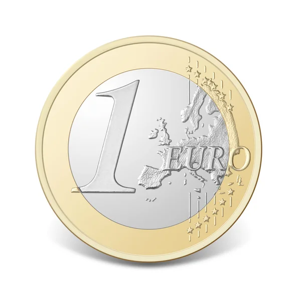 1ユーロ硬貨. — ストック写真