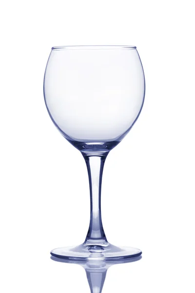 Lege wijnglas. — Stockfoto