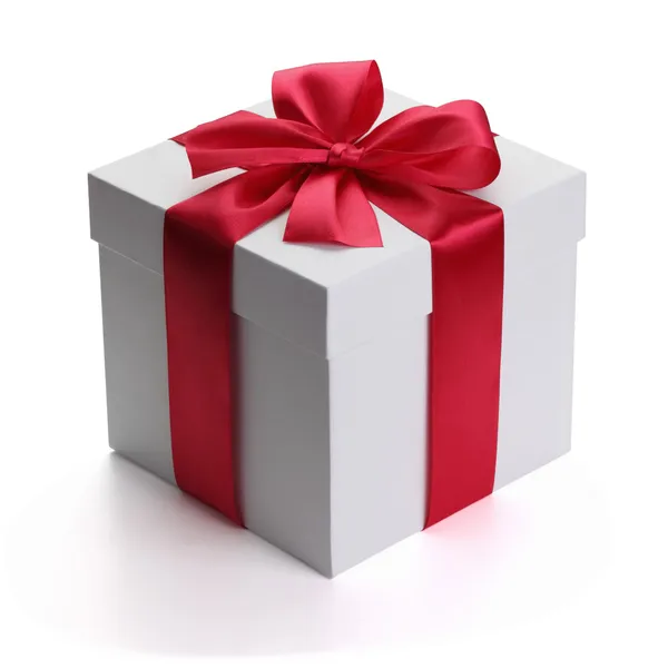 Gift with ribbon and bow. — Stock Photo, Image