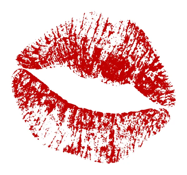 Empreinte baiser . — Image vectorielle