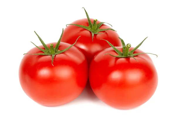 Three ripe tomatoes. — Stock Photo, Image