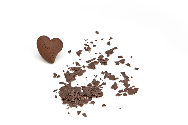 Coração de chocolate Fotos De Bancos De Imagens