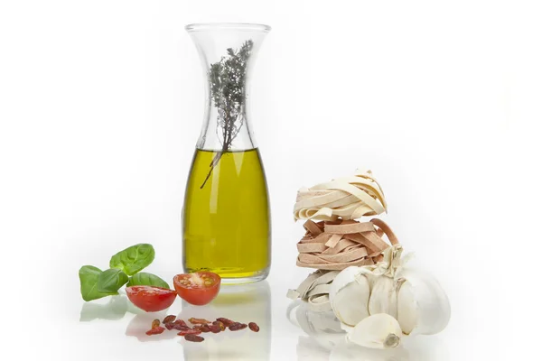 Tagliatelle with oliveoil — Stock Photo, Image