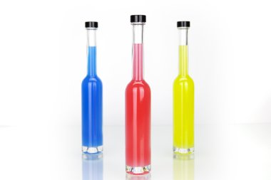 Glass bottles clipart