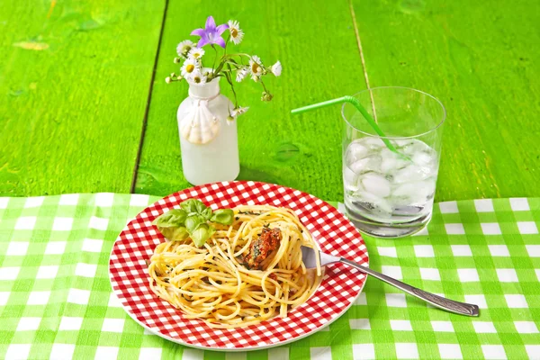 stock image Spaghetti al Pesto