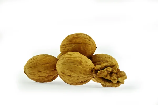 Walnuts, nuts isolated — Stock Photo, Image
