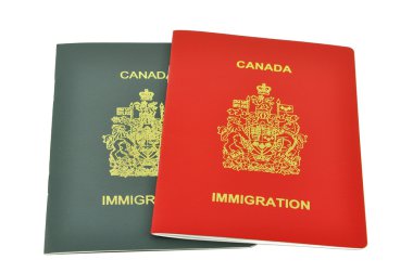 Immigration documents from Canada clipart