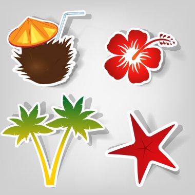 Set of vector stickers clipart