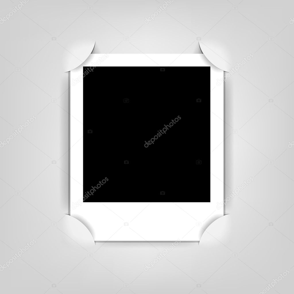 Vector empty photo frame