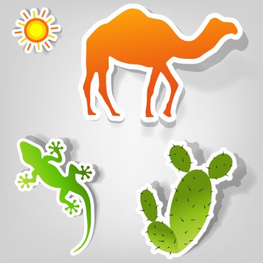 Set of vector stickers clipart