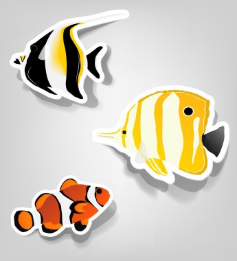 Set of vector stickers clipart