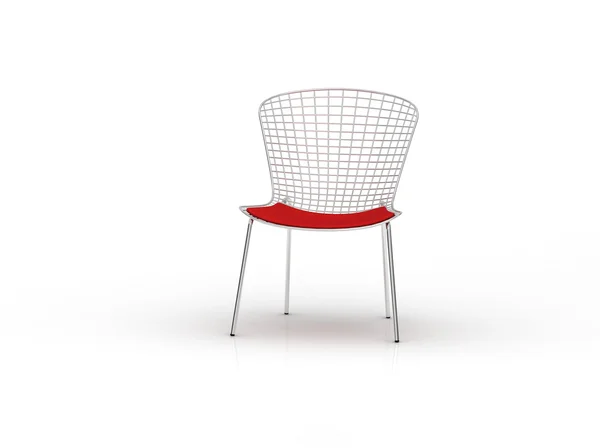 白で隔離される現代の椅子 — ストック写真