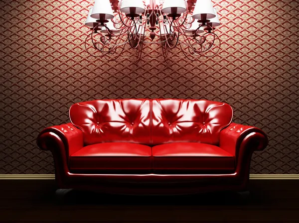 Un divano e una lucentezza nell'interoir — Foto Stock