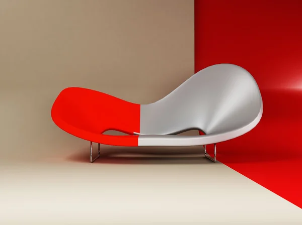 Un interno moderno con un divano — Foto Stock
