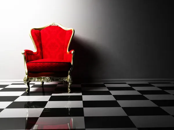 Innenarchitektur mit klassisch elegantem Sessel — Stockfoto