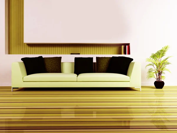 Modern oturma odası iç tasarımı — Stok fotoğraf