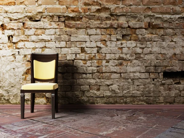 Cena de design de interiores com cadeira — Fotografia de Stock