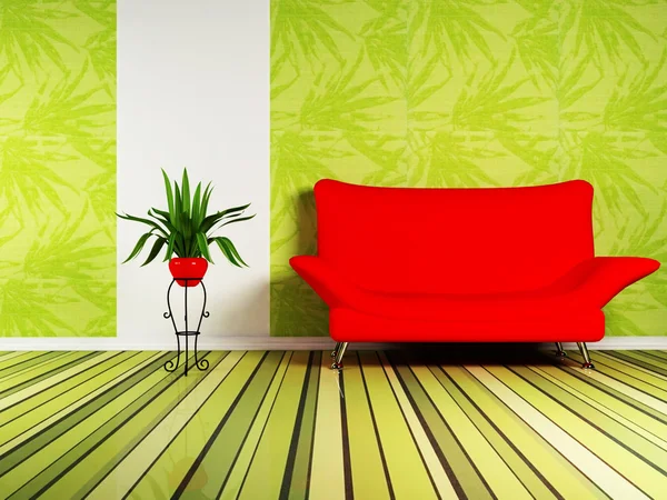 Design interno moderno del soggiorno — Foto Stock