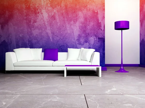 Modern interior design of living room — Stock Photo, Image