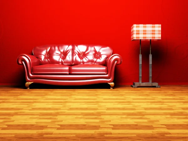 Design de interiores moderno da sala de estar — Fotografia de Stock