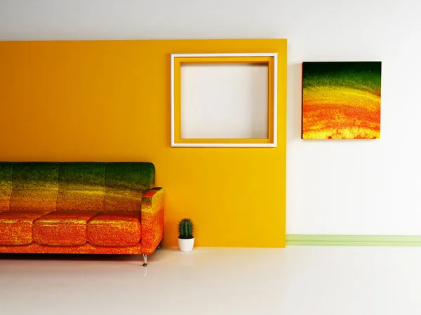 Modern interieur van de woonkamer — Stockfoto