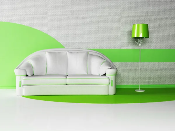 Diseño interior moderno de sala de estar —  Fotos de Stock