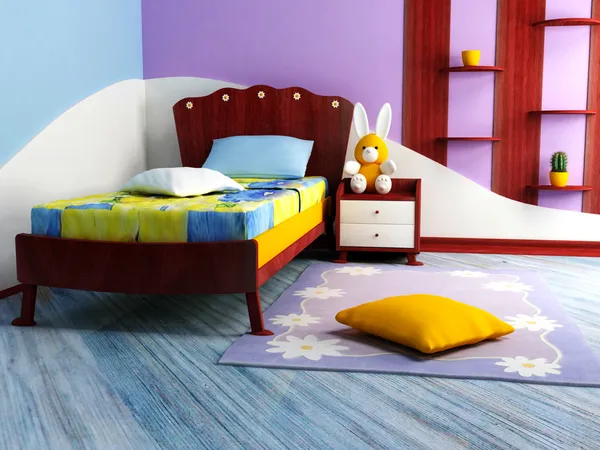 stock image A bright children room