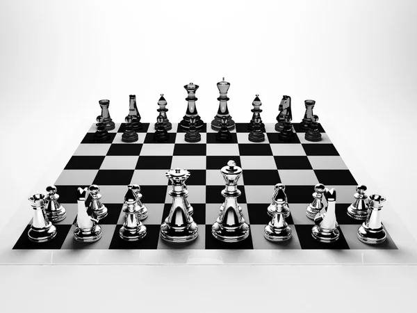 유리 창조적인 체스 — 스톡 사진