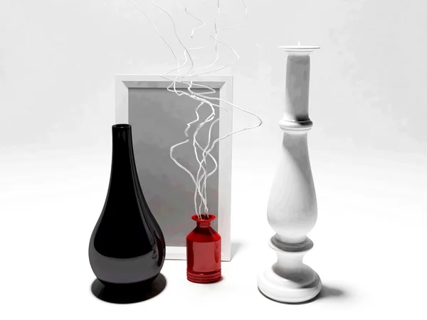 Zwei moderne Vasen, — Stockfoto