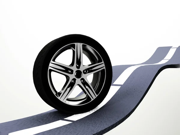 stock image Composition with a wheel