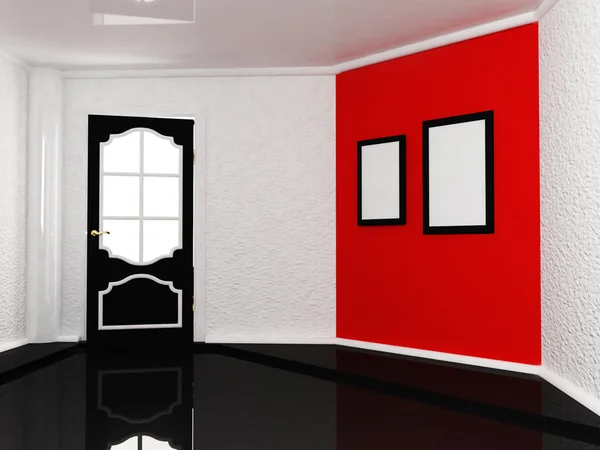 Modern interieur met een deur — Stockfoto