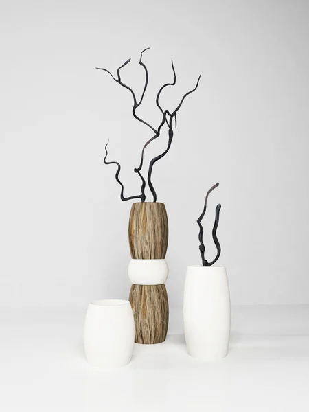 Három modern vázák — Stock Fotó