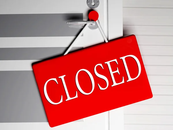 Information about closed — Stock Photo, Image
