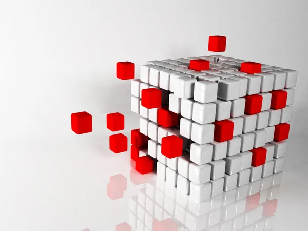 Абстрактна композиція з кубиками — стокове фото