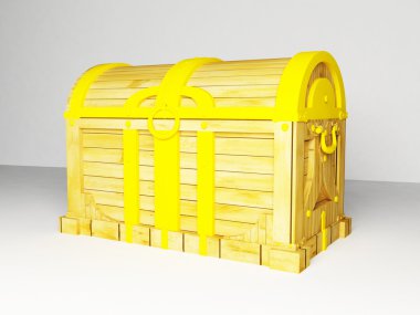 A nice yellow dower chest clipart