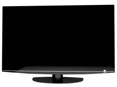 modern tv üzerinde beyaz izole