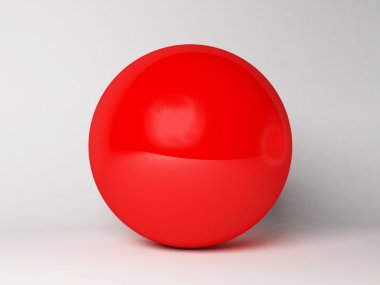 beyaz zemin üzerinde güzel kırmızı top