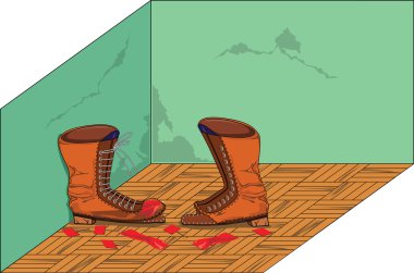 Old shoes 6 clipart