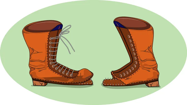 Zapatos viejos — Vector de stock