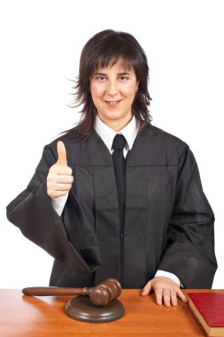 Judge success gesture clipart