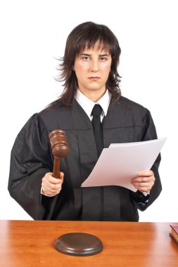 Reading the verdict clipart