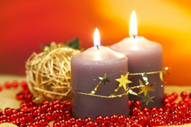 Candles of Christmas clipart