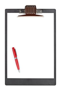 Pen and clipboard clipart