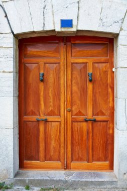 Wooden door clipart