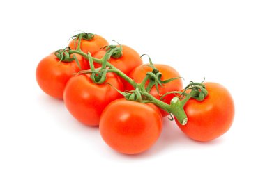 Seven red tomatoes clipart