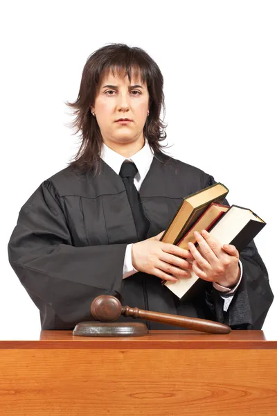 Arga kvinnliga domare — Stockfoto